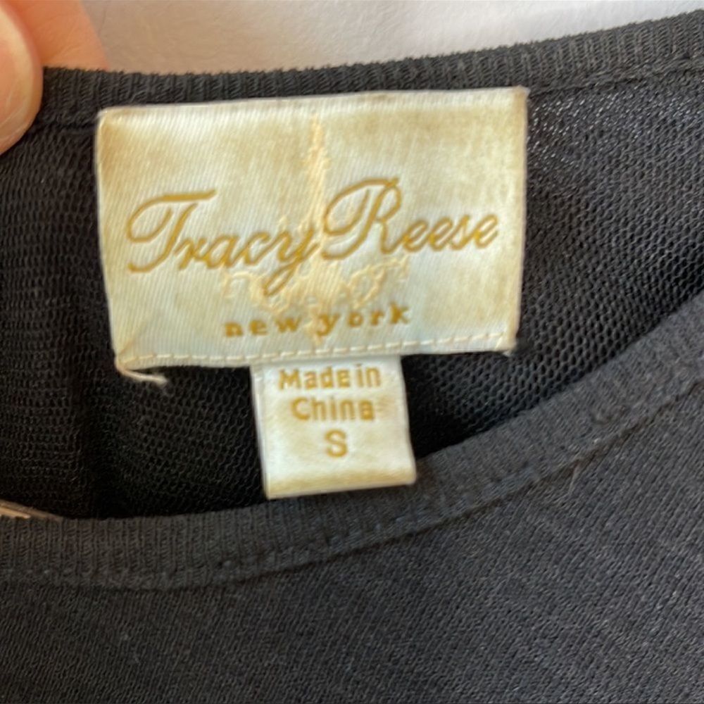 Anthropologie Tracy Reese Black Fit & Flare Dress - Picture 5 of 10